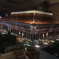 部屋から見えた台北駅