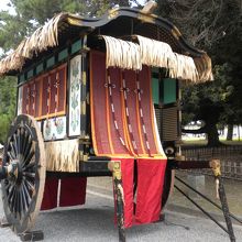 控えの場所に待機していた御所車