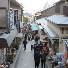 江島神社側から見た通り