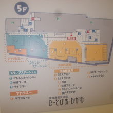 ５F案内図の様子