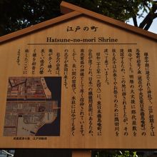 初音森神社案内板