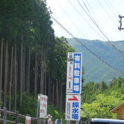 天川で有名な天然水採水場