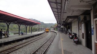 天燈上げで有名な駅