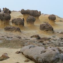 奇岩を見て楽しみます