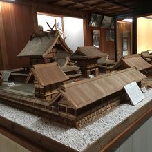 彰古館にて、出雲大社1/30の模型。