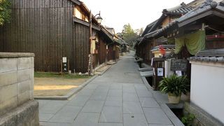 綺麗に残された古い街並み