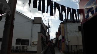 児島にあるジーンズストリート