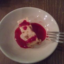 コースのデザート