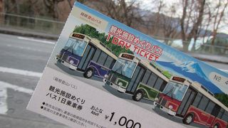 観光施設めぐりパス￥1000円