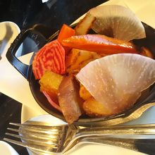 付け合わせの焼き野菜