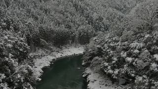 冬の保津峡