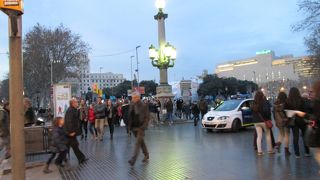 バルセロナのメインの通り