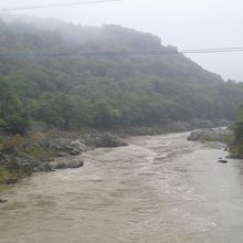 橋の上から見た石狩川