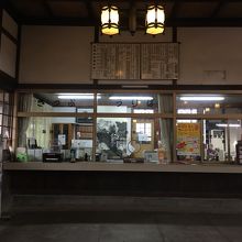 旧大社駅、駅舎内の様子。