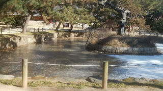 真冬は凍っていてシーンとしています