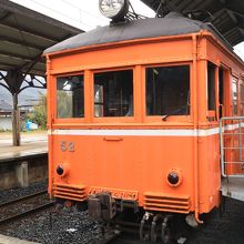 一畑電鉄電鉄出雲大社前駅構内にて、デハニ52。