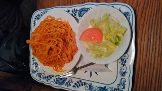 懐かしい味のナポリタン