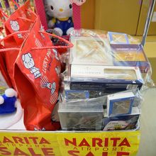 店頭で詰め合わせの飛行機