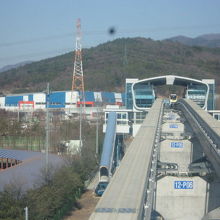 3号線の北の終点駅の遠景