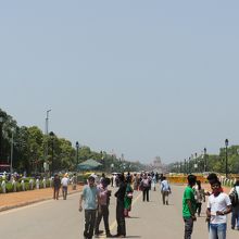 3㎞先の遙か遠くに見えるのが大統領官邸。