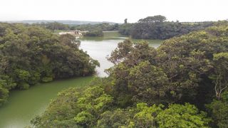パンナ公園内の小さいダム