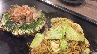 店員さんが焼いてくれた