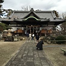 菅原天満宮、拝殿。