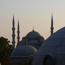 アヤソフィアから見たブルーモスク