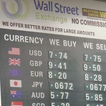 このWall Streetには行列ができていました。