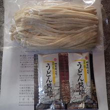 お土産で購入したうどん