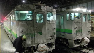 下り終発の宗谷本線名寄行きの車内の様子