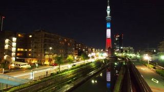 夜にスカイツリーへ来たならちょっと足を延ばして東へ
