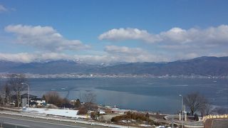 眺望抜群のサービスエリア、温泉もあります