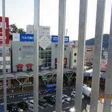 狭いが屋上広場