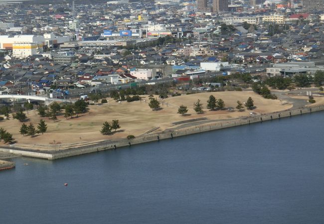 海辺の広い公園