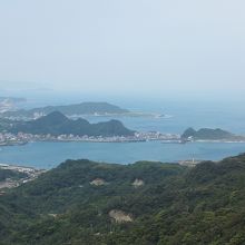 九分からの望む基隆湾