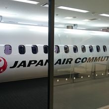 機体の展示