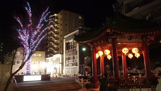 東屋のある公園