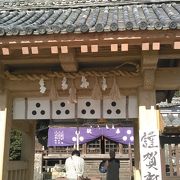 平戸城の隣の神社