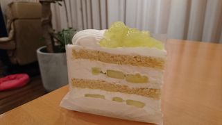 スーパーメロンショートケーキが絶品です。