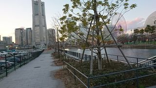 万国橋沿いの小さな公園