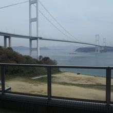 来島海峡大橋が見えます