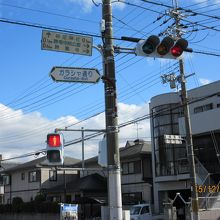 公園への案内標識　 