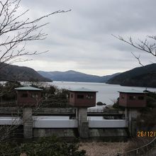 芦ノ湖キャンプ村を抜ける