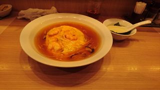 天津飯を食べました。