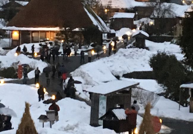 美山かやぶきの里雪灯廊