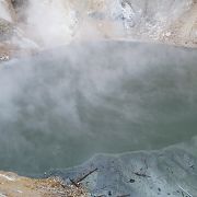 大湯沼の奥にある湯だまり