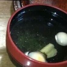 吸い物に癒される