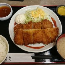 チキンカツおろしポン酢定食