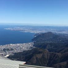 大分市方面を望む
